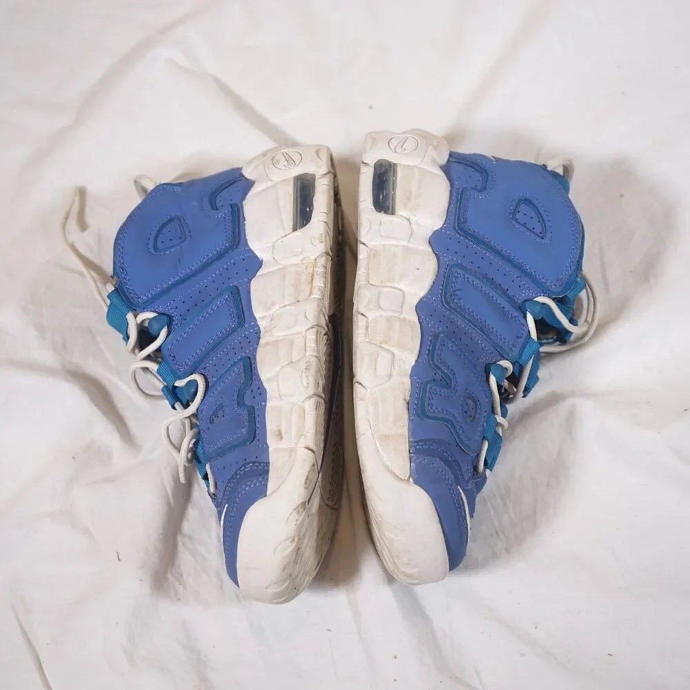 Nike Air More Uptempo Sneakers Blue White Youth Size 5Y DM1023-400